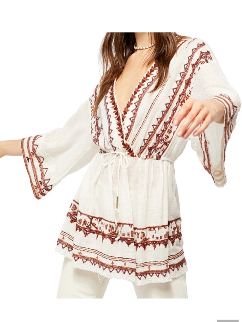 Free People Boho Saffron tunic